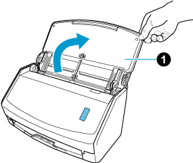 Öffnen des ADF-Papierschachts (Abdeckung)