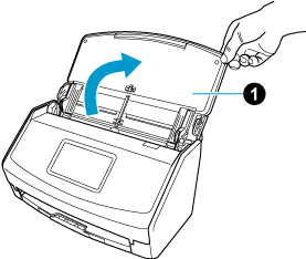 Öffnen des ADF-Papierschachts (Abdeckung)