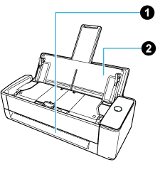 ADF-Papierschacht (Abdeckung) und Manueller Einzug